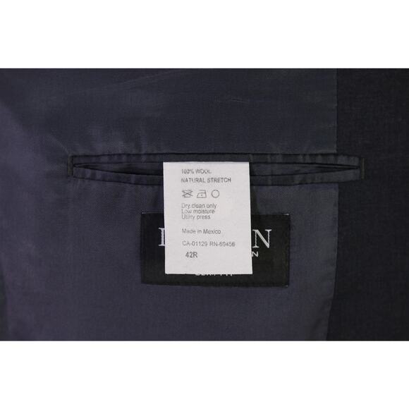 Lauren Ralph Lauren Mens Slim Fit Solid Gray 2-Btn Wool Blazer Jacket 42R - Picture 9 of 9